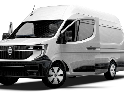 Renault Master L4H3 Van HQ Interior 2024 Model 3D