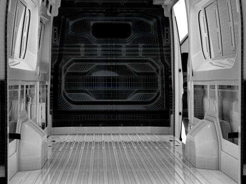Renault Master L4H3 Van HQ Interior 2024 Model 3D