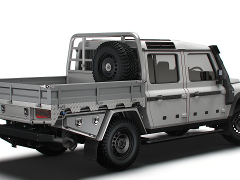 Ineos Grenadier Quartermaster Trialmaster Chassis Cab 2025 3D Model