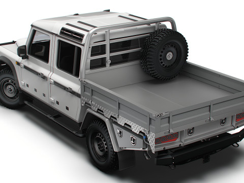 Ineos Grenadier Quartermaster Trialmaster Chassis Cab 2025 3D Model