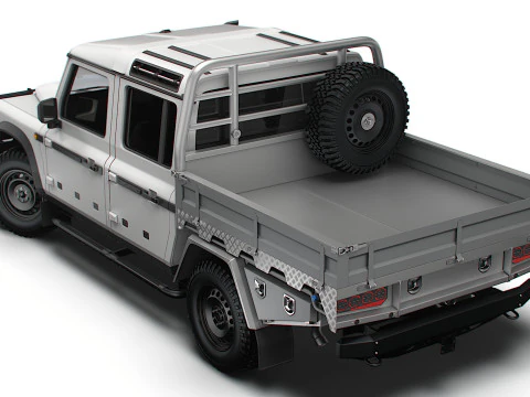 Ineos Grenadier Quartermaster Trialmaster Chassis Cab 2025 3D Model