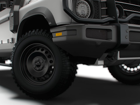 Ineos Grenadier Quartermaster Trialmaster Chassis Cab 2025 3D Model