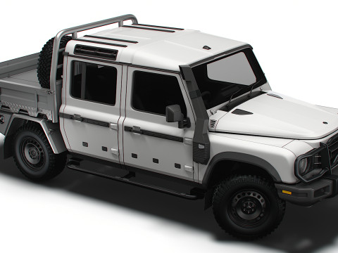 Ineos Grenadier Quartermaster Trialmaster Chassis Cab 2025 3D Model