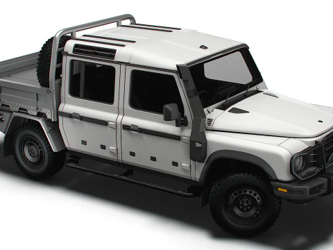 Ineos Grenadier Quartermaster Trialmaster Chassis Cab 2025 3D Model