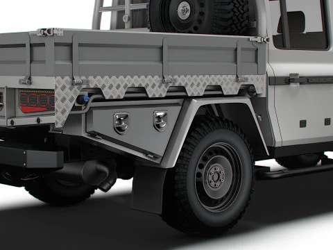 Ineos Grenadier Quartermaster Trialmaster Chassis Cab 2025 3D Model
