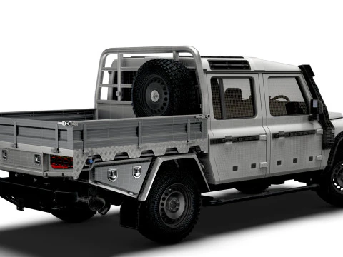 Ineos Grenadier Quartermaster Trialmaster Chassis Cab 2025 3D Model
