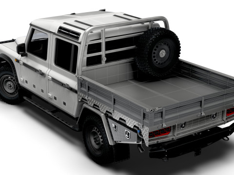 Ineos Grenadier Quartermaster Trialmaster Chassis Cab 2025 3D Model