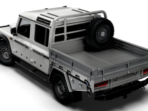 Ineos Grenadier Quartermaster Trialmaster Chassis Cab 2025 3D Model