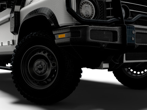 Ineos Grenadier Quartermaster Trialmaster Chassis Cab 2025 3D Model