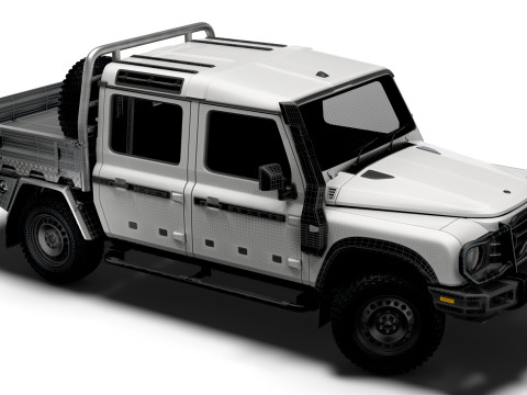 Ineos Grenadier Quartermaster Trialmaster Chassis Cab 2025 3D Model