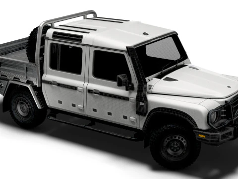Ineos Grenadier Quartermaster Trialmaster Chassis Cab 2025 3D Model