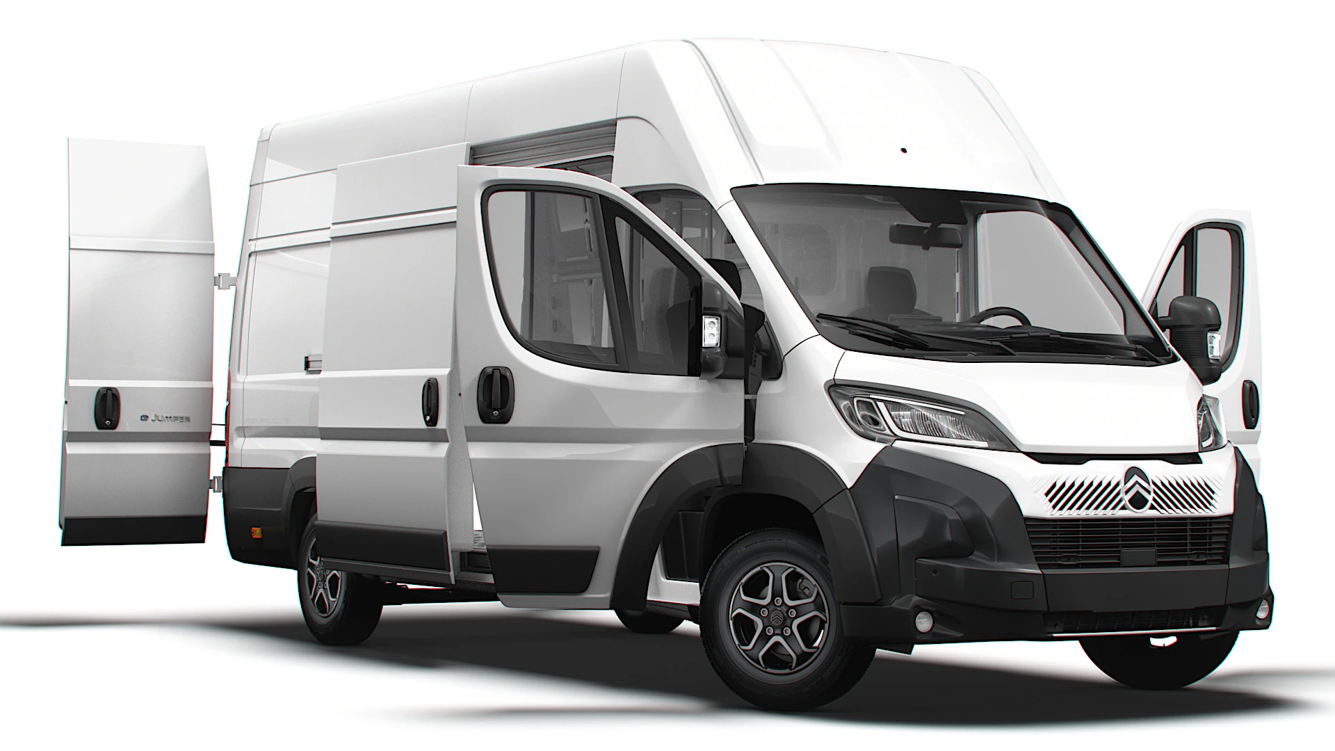Citroen e Jumper Van L4H3 HQ Interni 2025 Modello 3D .c4d .max .obj .3ds .fbx .stl .blend