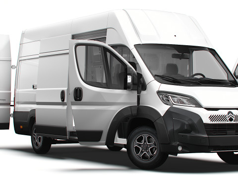 Citroen e Jumper Van L4H3 HQ Interior 2025 3Dモデル