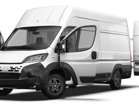 Fiat e Ducato Van L4H3 HQ Interior 2025 Model 3D