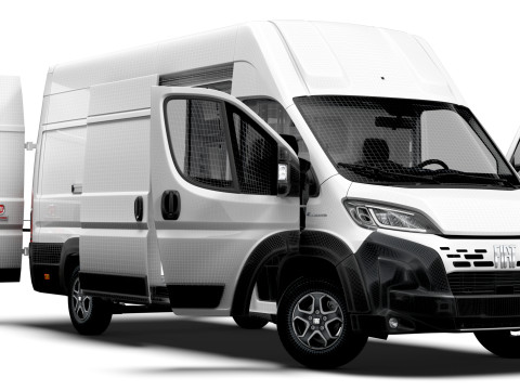 Fiat e Ducato Van L4H3 HQ Interior 2025 Model 3D