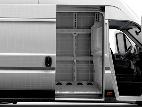 Fiat e Ducato Van L4H3 HQ Interior 2025 Model 3D