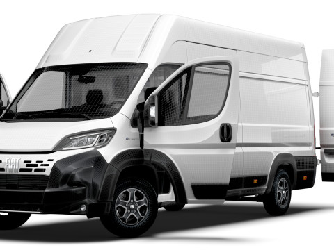 Fiat e Ducato Van L4H3 HQ Interior 2025 Model 3D