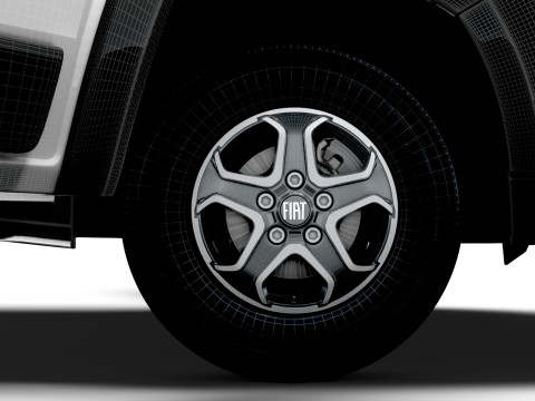 Fiat e Ducato Van L4H3 HQ Interior 2025 Model 3D