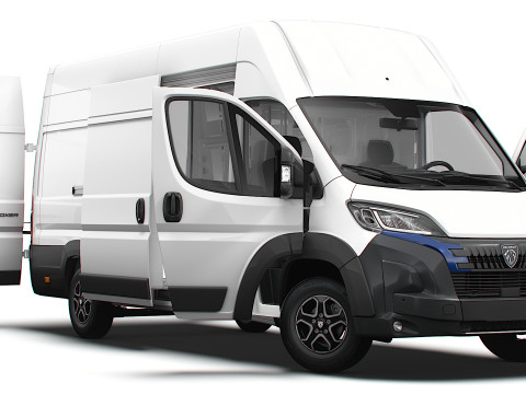 Peugeot e Boxer Van L4H3 HQ Interior 2025 3Dモデル