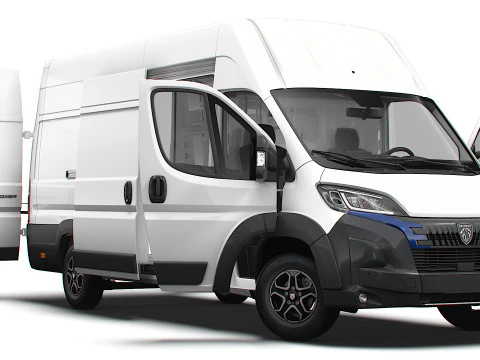 Peugeot e Boxer Van L4H3 HQ Interior 2025 Modelo 3D