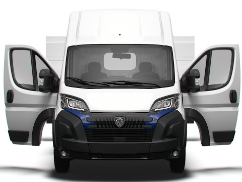 Peugeot e Boxer Van L4H3 HQ Interior 2025 3D Model