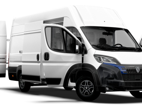 Peugeot e Boxer Van L4H3 HQ Interior 2025 3D Model