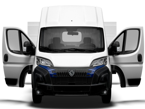 Peugeot e Boxer Van L4H3 HQ Interior 2025 3D Model