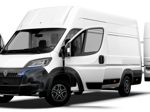 Peugeot e Boxer Van L4H3 HQ Interior 2025 3D Model