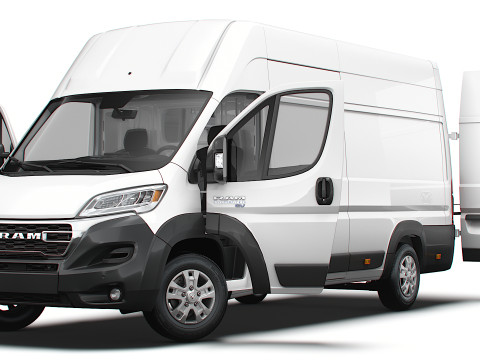 RAM Promaster e Van L4H3 HQ Interior 2025 3Dモデル