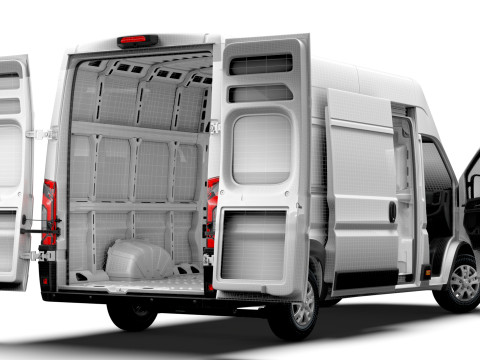 RAM Promaster e Van L4H3 HQ Interior 2025 3Dモデル
