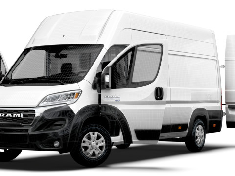 RAM Promaster e Van L4H3 HQ Interior 2025 3Dモデル