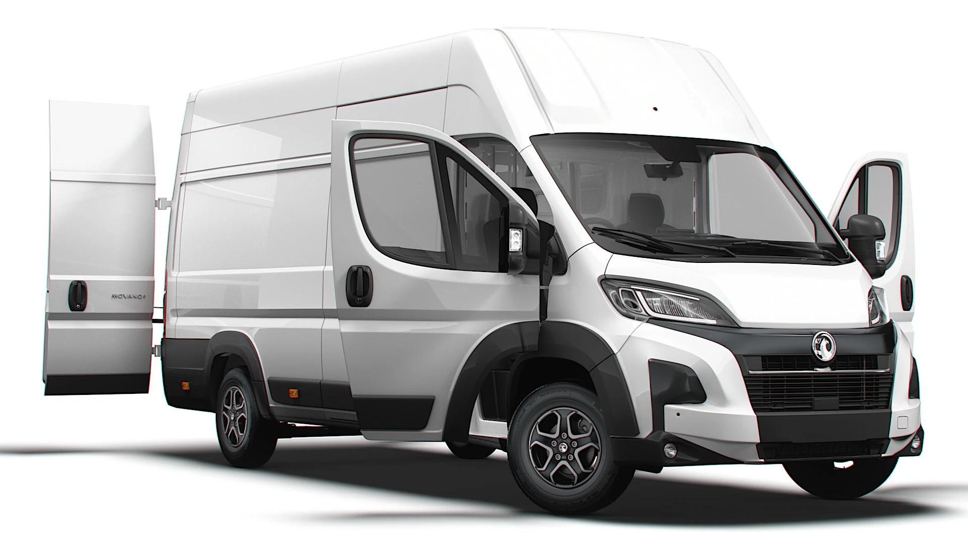 Vauxhall Movano e Van L4H3 HQ Interior 2025 3D Model .c4d .max .obj .3ds .fbx .stl .blend 