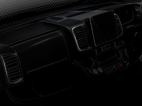 Vauxhall Movano e Van L4H3 HQ Interior 2025 Modello 3D