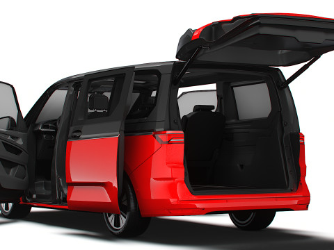 VW T7 Multivan Long HQ Interior 2025 3Dモデル