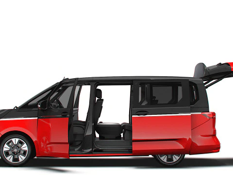VW T7 Multivan Long HQ Interior 2025 3D Model