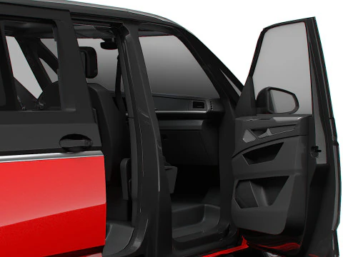 VW T7 Multivan Long HQ Interior 2025 3D Model
