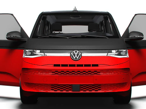 VW T7 Multivan Long HQ Interior 2025 3D Model
