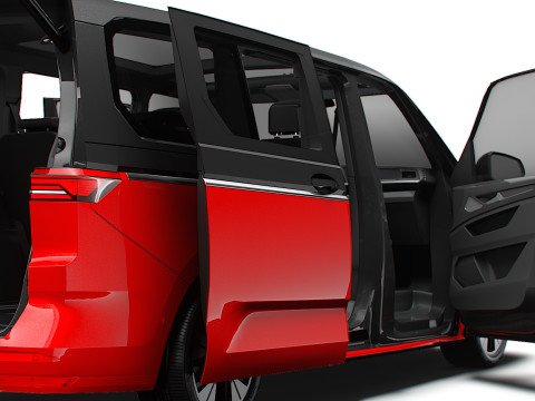 VW T7 Multivan Long HQ Interior 2025 3Dモデル