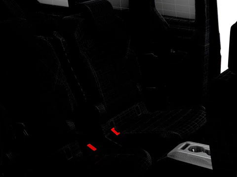 VW T7 Multivan Long HQ Interior 2025 3D Model