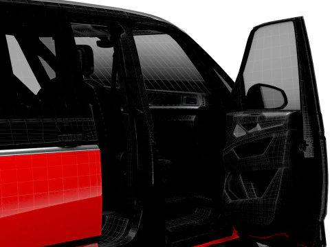 VW T7 Multivan Long HQ Interior 2025 3D Model