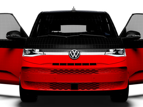 VW T7 Multivan Long HQ Interior 2025 3Dモデル