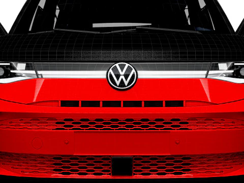 VW T7 Multivan Long HQ Interior 2025 3D Model