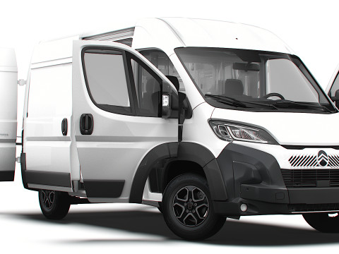 Citroen e Jumper Van L2H2 HQ Interior 2025 3D Model