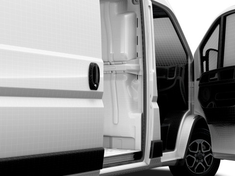 Citroen e Jumper Van L2H2 HQ Interior 2025 Modello 3D