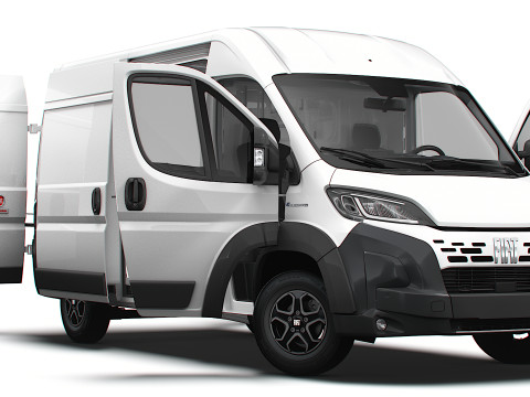 Fiat e Ducato Van L2H2 HQ Interior 2025 3D Model