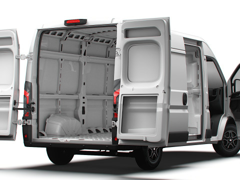 Fiat e Ducato Van L2H2 HQ Interior 2025 3Dモデル