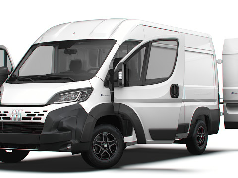 Fiat e Ducato Van L2H2 HQ Interior 2025 3Dモデル