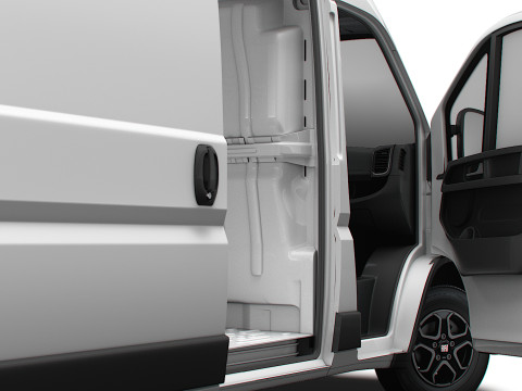 Fiat e Ducato Van L2H2 HQ Interior 2025 3Dモデル