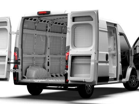 Fiat e Ducato Van L2H2 HQ Interior 2025 3Dモデル