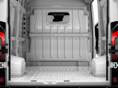 Fiat e Ducato Van L2H2 HQ Interior 2025 3Dモデル